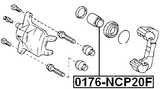 0176-NCP20F - FRONT CALIPER PISTON D51.1