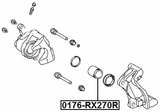 0176-RX270R - REAR CALIPER PISTON D38.1