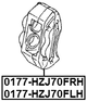 0177-HZJ70FRH - FRONT RIGHT BRAKE CALIPER ASSEMBLY