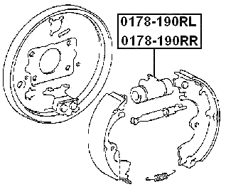 0178-190RR - REAR RIGHT WHEEL BRAKE CYLINDER