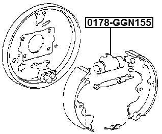 0178-GGN155 - REAR WHEEL BRAKE CYLINDER