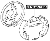 0178-GGN155 - REAR WHEEL BRAKE CYLINDER