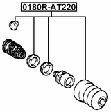 0180R-AT220 - CLUTCH SLAVE CYLINDER REPAIR KIT