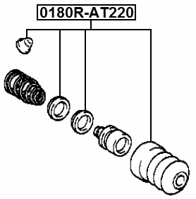 0180R-AT220 - CLUTCH SLAVE CYLINDER REPAIR KIT