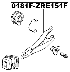0181F-ZRE151 - CLUTCH RELEASE FORK