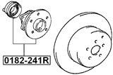 0182-241R - REAR WHEEL HUB