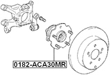 0182-ACA30MR - REAR WHEEL HUB
