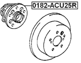 0182-ACU25R - REAR WHEEL HUB