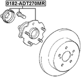 0182-ADT270MR - REAR WHEEL HUB