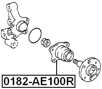 0182-AE100R - REAR WHEEL HUB KIT