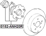 0182-ANH20R - REAR WHEEL HUB