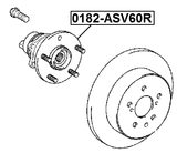 0182-ASV60R - REAR WHEEL HUB