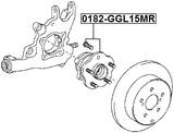 0182-GGL15MR - REAR WHEEL HUB