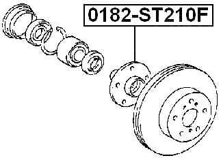 0182-ST210F - FRONT WHEEL HUB