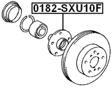 0182-SXU10F - FRONT WHEEL HUB