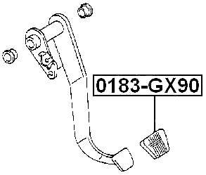 0183-GX90 - PAD, BRAKE PEDAL, CLUTCH PEDAL