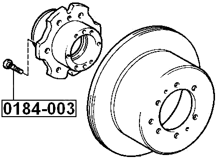 0184-003 - WHEEL STUD