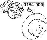 0184-005 - WHEEL STUD