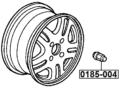 0185-004 - WHEEL NUT M14x1.5 L30.2