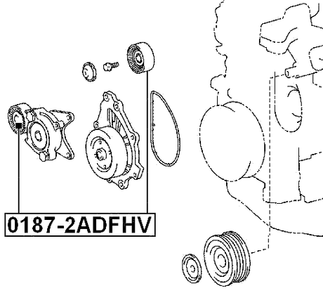 0187-2ADFHV - TENSION PULLEY