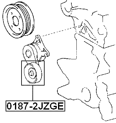 0187-2JZGE - PULLEY TENSIONER KIT