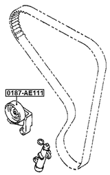 0187-AE111 - TIMING BELT TENSIONER PULLEY