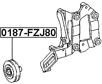 0187-FZJ80 - PULLEY TENSIONER KIT