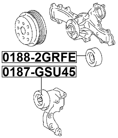 0187-GSU45 - PULLEY TENSIONER KIT