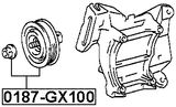 0187-GX100 - PULLEY TENSIONER KIT