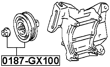 0187-GX100 - PULLEY TENSIONER KIT