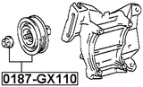 0187-GX110 - PULLEY TENSIONER KIT