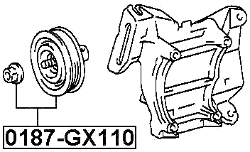 0187-GX110 - PULLEY TENSIONER KIT