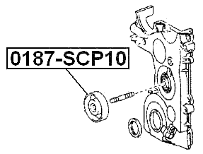 0187-SCP10 - TENSION PULLEY