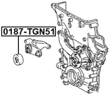 0187-TGN51 - TENSION PULLEY
