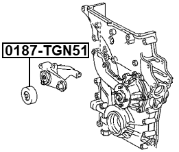 0187-TGN51 - TENSION PULLEY