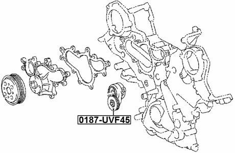 0187-UVF45 - TENSION PULLEY