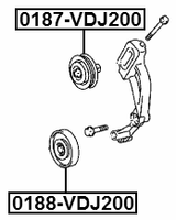 0187-VDJ200 - PULLEY TENSIONER KIT