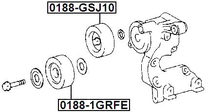 0188-1GRFE - PULLEY IDLER