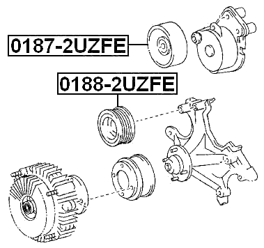 0188-2UZFE - PULLEY IDLER