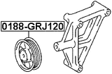 0188-GRJ120 - PULLEY IDLER