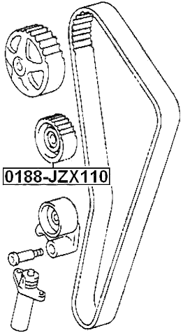 0188-JZX110 - PULLEY IDLER TIMING BELT