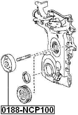 0188-NCP100 - PULLEY IDLER