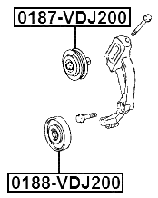 0188-VDJ200 - PULLEY IDLER
