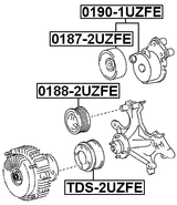 0190-1UZFE - BELT TENSIONER