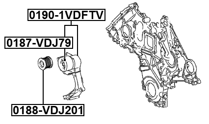 0190-1VDFTV - BELT TENSIONER