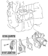 0190-2ARFE - BELT TENSIONER