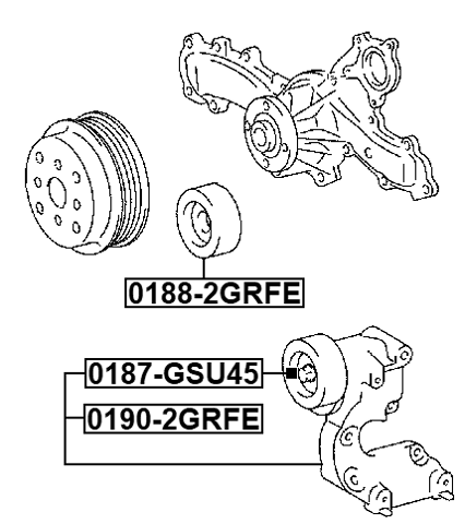 0190-2GRFE - BELT TENSIONER