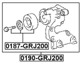 0190-GRJ200 - BELT TENSIONER