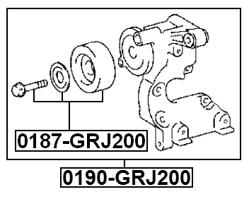 0190-GRJ200 - BELT TENSIONER