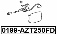 0199-AZT250FD - CABLE SUB-ASSY FUEL LID LOCK CONTROL REPAIR KIT
